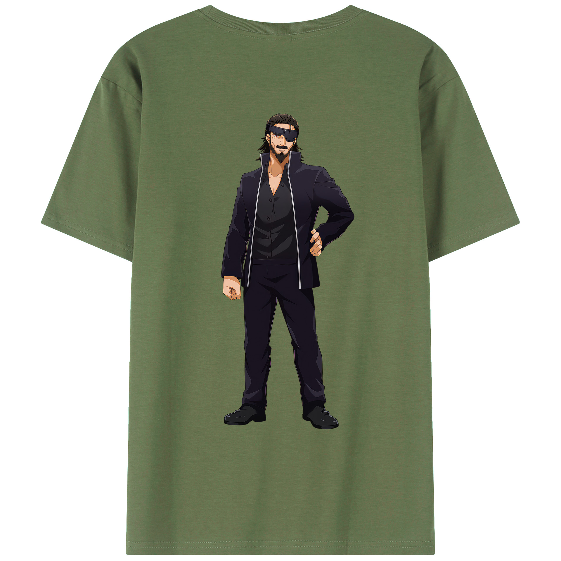 （画像用） 呪術廻戦 Jujutsu Kaisen 綿100％ メンズ半袖Tシャツ（バックプリント） 通気性